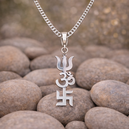 Timeless Twinkle: 925 Sterling Silver Chain Pendant