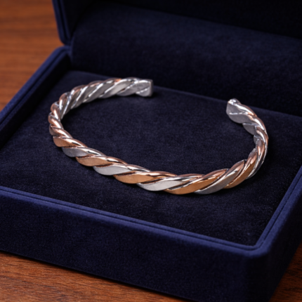 Elegant Echoes: Silver Bracelet