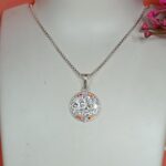 Serenity in Silver: Intricate Pendant