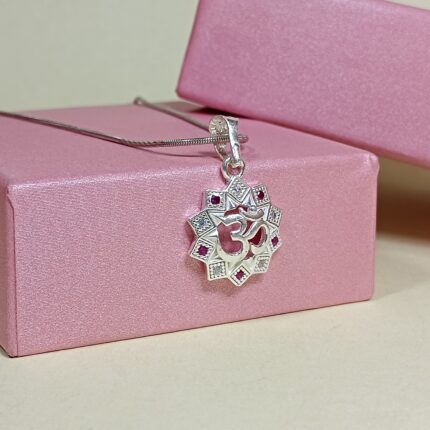 Eternal Harmony: Silver OM Pendant