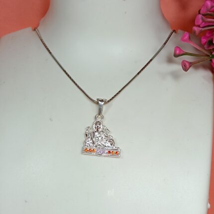 Divine Prosperity: Silver Ganesh Pendant