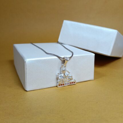 Divine Prosperity: Silver Ganesh Pendant