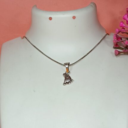 Tiny Toes: Silver Baby Foot Pendant