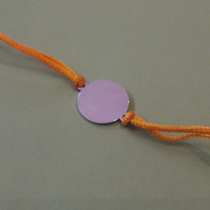 Circle of Connection: Handcrafted Silver Circle Rakhi