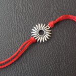 Surya Rakhi: Sterling Silver Radiance