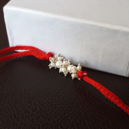 Pearl Essence: 925 Silver Rakhi