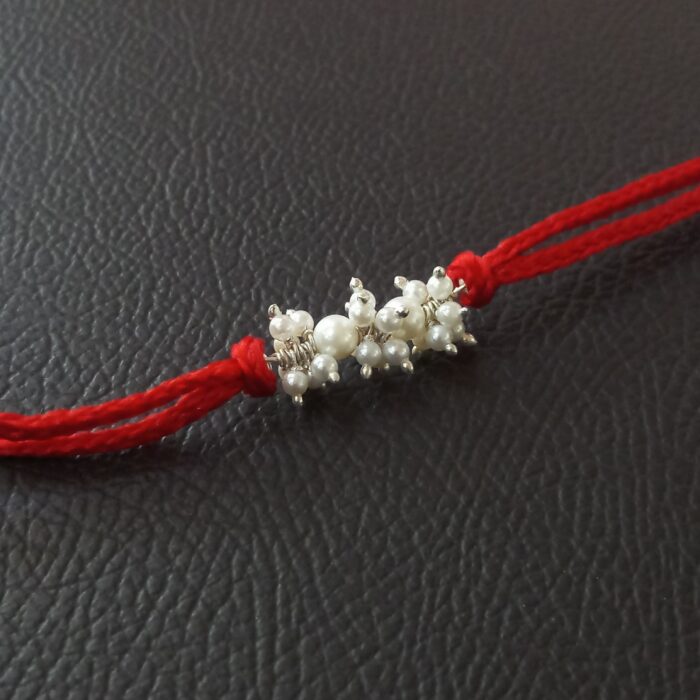 Pearl Essence: 925 Silver Rakhi