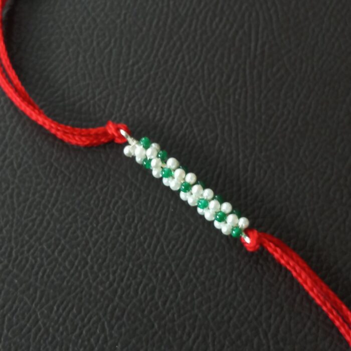 Elegant Silver 925 Beads Rakhi - Handcrafted for Love and Tradition