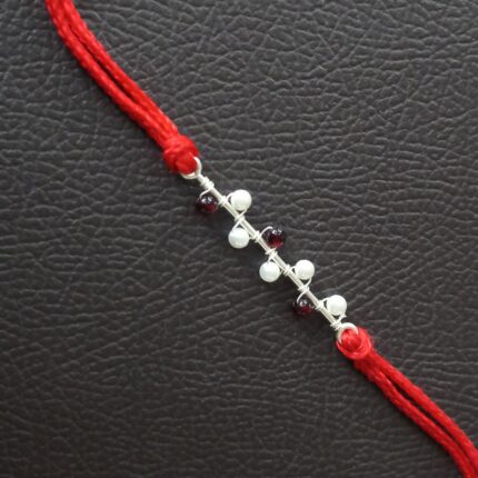 Handcrafted Silver 925 Beads Rakhi: Symbolizing Eternal Bond