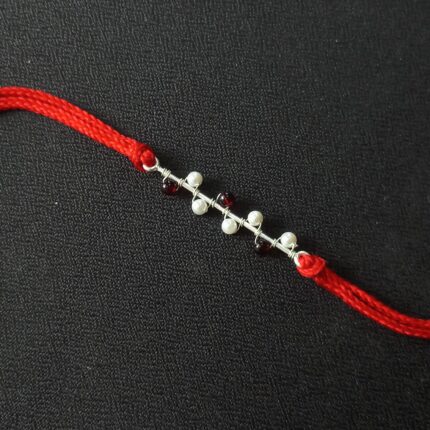 Handcrafted Silver 925 Beads Rakhi: Symbolizing Eternal Bond