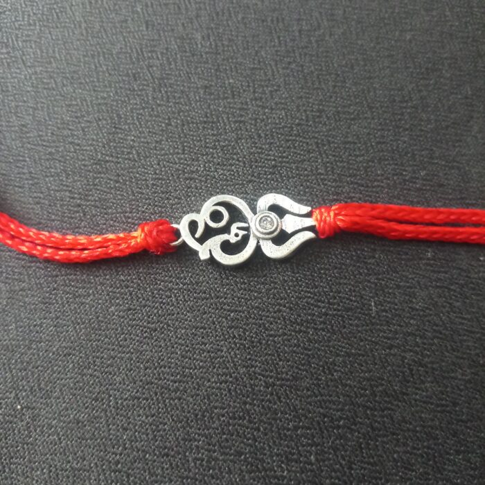 Silver 925 Trishul Rakhi: Divine Protection, Eternal Bond