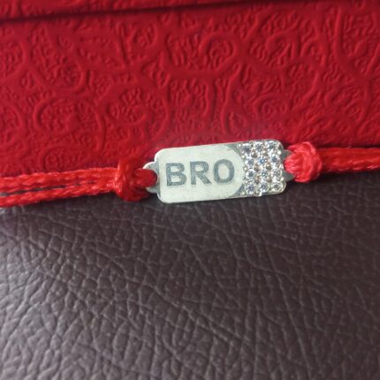 Brotherly Bond: Handcrafted Silver Bro Rakhi