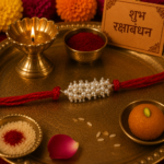 Elegant Pearl Rakhi in Sterling Silver