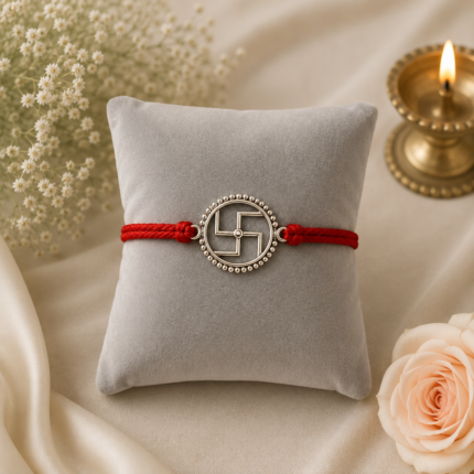 925 Silver Sankhiya Rakhi: Traditional Charm