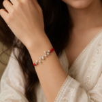 925 Silver Moti Rakhi: Timeless Pearl Elegance