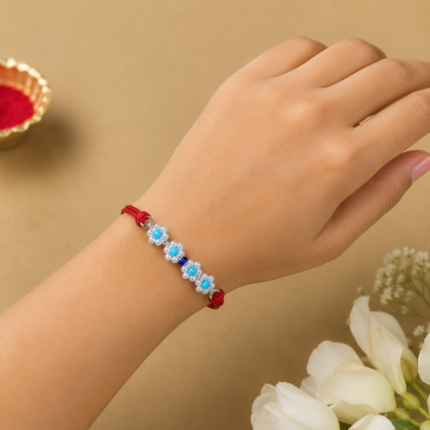 Divine Pearl Rakhi in Sterling Silver