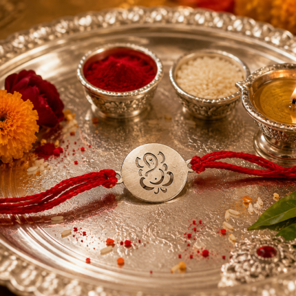 Divine Threads: Handmade Ganesha Rakhi Collection