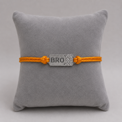 Brotherly Bond: Handcrafted Silver Bro Rakhi