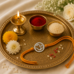 Divine Om Rakhi: Sterling Silver Elegance