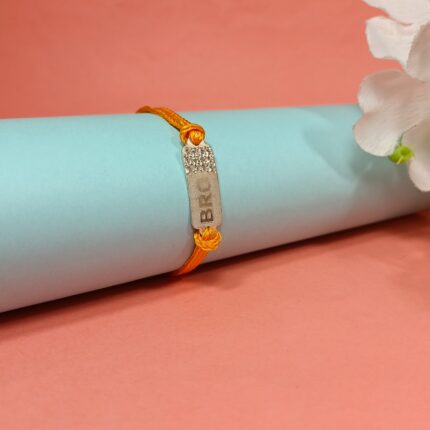 Brotherly Bond: Handcrafted Silver Bro Rakhi