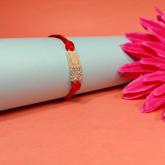 Infinity Stone Rakhi in Sterling Silver 925: Unending Affection
