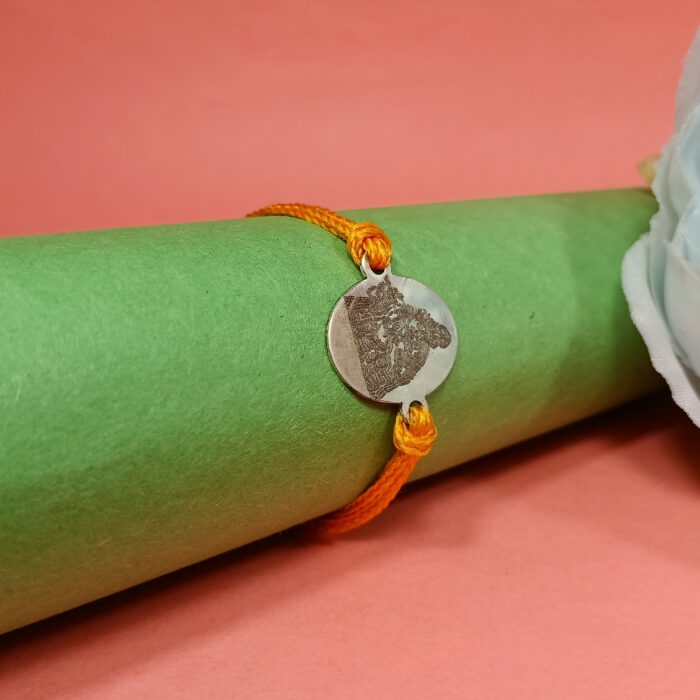 925 Silver RadhaKrishna Rakhi: Eternal Bond of Devotion