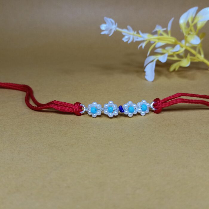 Divine Pearl Rakhi in Sterling Silver