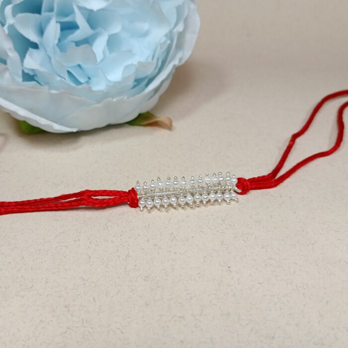 925 Silver Pearl Rakhi: Timeless Beauty