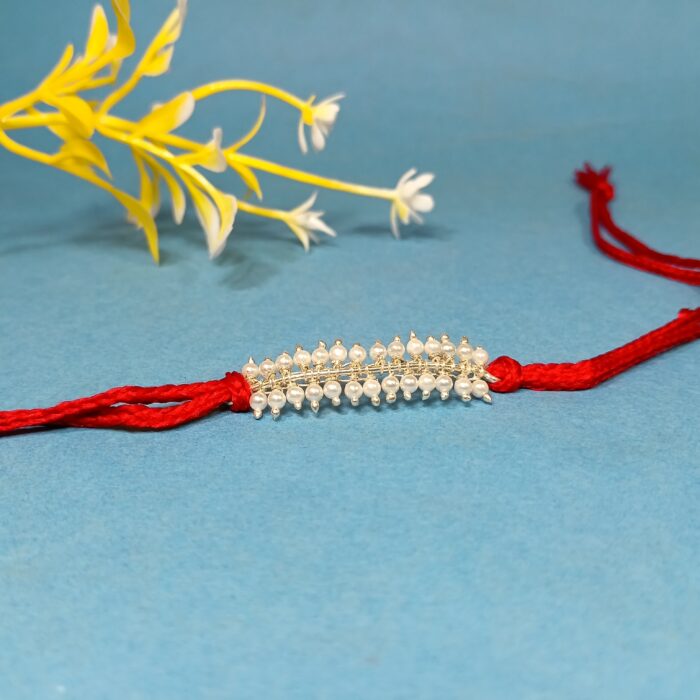 925 Silver Pearl Rakhi: Timeless Beauty