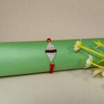 Radiant Silver Beads Rakhi