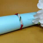 Premium Silver 925 Rakhi with Intricate Beadwork - Symbol of Sibling Bond