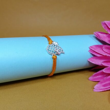 Silver 925 Ganpati Rakhi - Divine Blessings for Raksha Bandhan