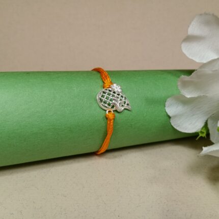 Silver 925 Ganpati Rakhi - Divine Blessings for Raksha Bandhan