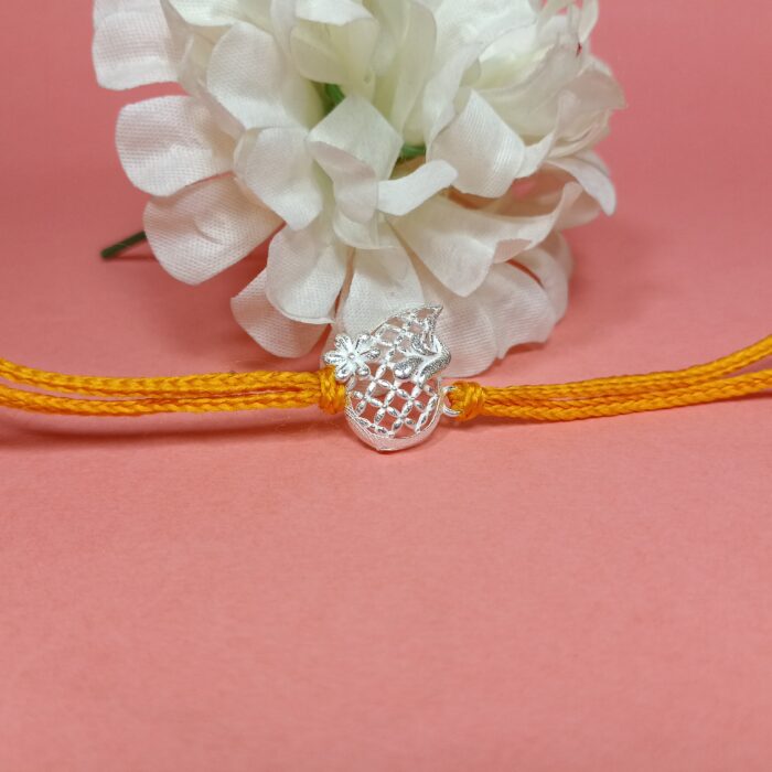Silver 925 Ganpati Rakhi - Divine Blessings for Raksha Bandhan
