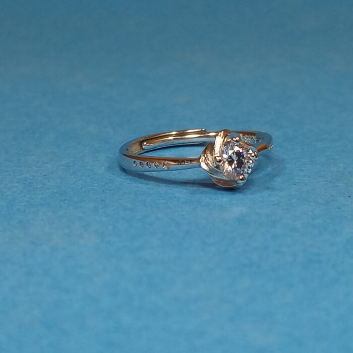 925 Silver Solitaire Spark Ring