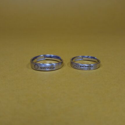 Eternal Bond: 925 Silver Couple Rings