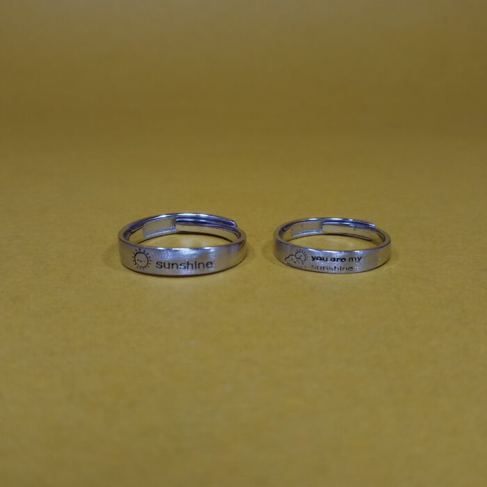 Eternal Bond: 925 Silver Couple Rings