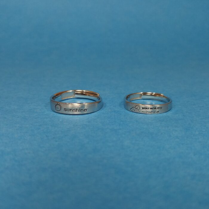 Eternal Bond: 925 Silver Couple Rings