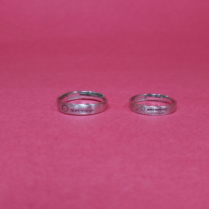 Eternal Bond: 925 Silver Couple Rings