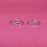 Forever Imprinted: 925 Silver Couple Ring with Thumb Impressions