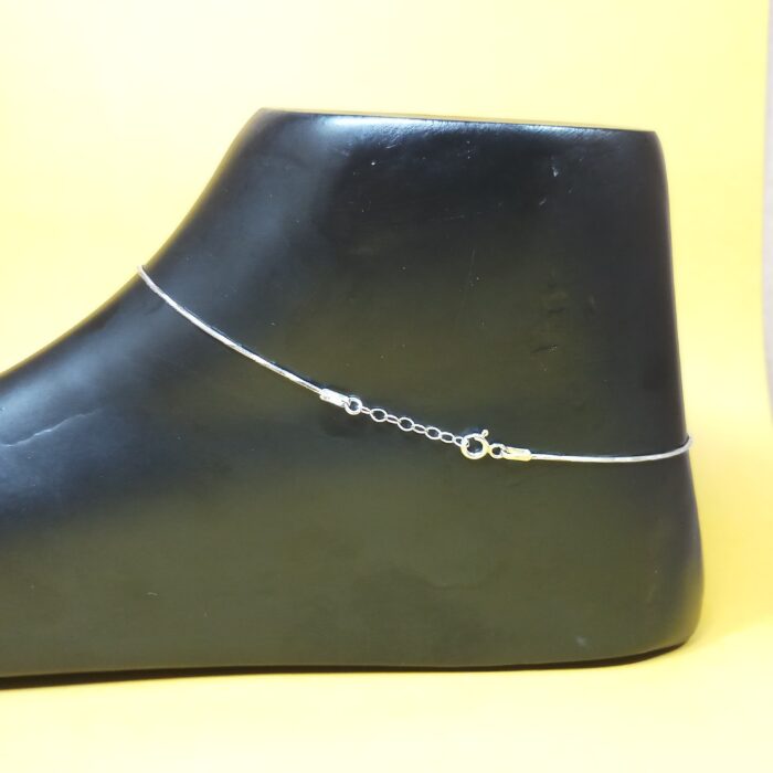 Whispering Breeze: Sterling Silver 925 Lightweight Anklet