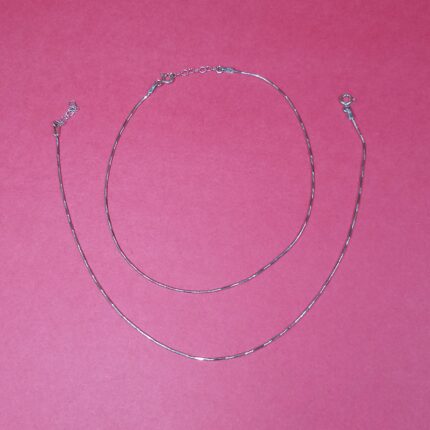 Whispering Breeze: Sterling Silver 925 Lightweight Anklet