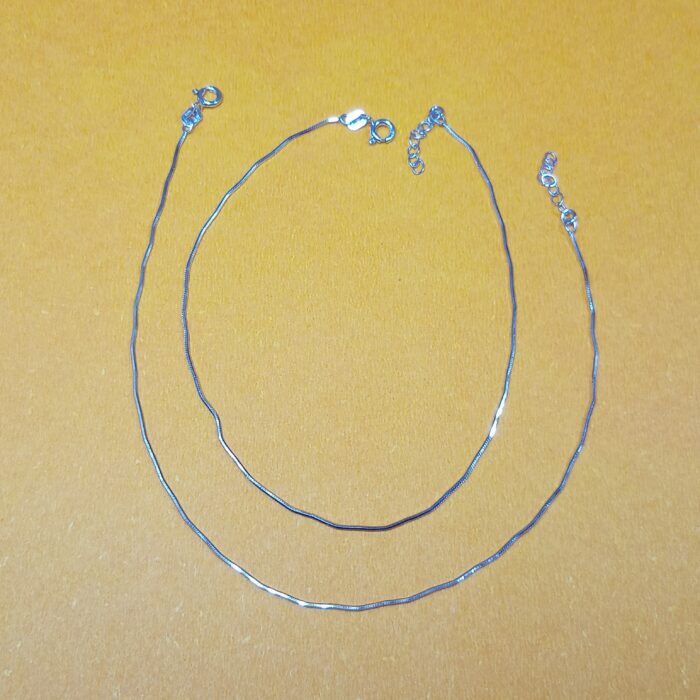 Featherlight Grace: Sterling Silver 925 Anklet