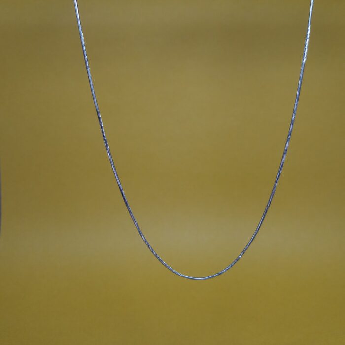 Classic Charm: Genuine 925 Sterling Silver Chain