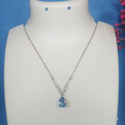 Radiant 925 Silver Chain Pendant - Pure Elegance