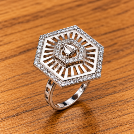 925 Silver Solitaire Promise Heart Ring