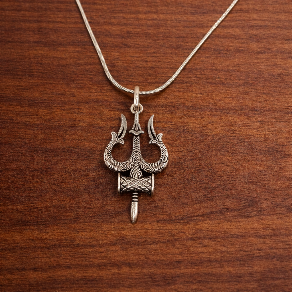 ChatGPT Image Feb 2, 2026, 05_48_07 PM Divine Trishul: Sterling Silver 925 Pendant