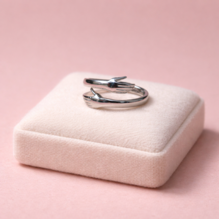 925 Silver Embrace Hug Ring