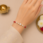Radiant Pearl Rakhi: Symbolizing Purity and Love