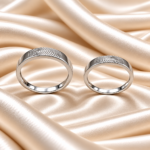 Forever Imprinted: 925 Silver Couple Ring with Thumb Impressions
